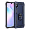 Mey İthalat®   Redmi 9A Kılıf Sofya Yüzüklü Silikon Kapak - Lacivert