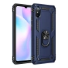 Mey İthalat®   Redmi 9A Kılıf Sofya Yüzüklü Silikon Kapak - Lacivert
