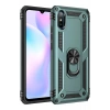Mey İthalat®   Redmi 9A Kılıf Sofya Yüzüklü Silikon Kapak - Yeşil