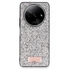 Mey İthalat®   Redmi A3 4G Bright Simli Kapak - Gümüş