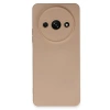 Mey İthalat®   Redmi A3 4G Kılıf Nano içi Kadife Silikon - Pudra