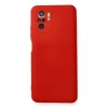 Mey İthalat®   Redmi Note 10 Kılıf Nano içi Kadife Silikon - Kırmızı