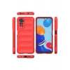 Mey İthalat®   Redmi Note 11 Kılıf Optimum Silikon - Kırmızı