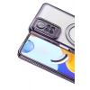 Mey İthalat®   Redmi Note 12 Pro 4G Joke Simli Magneticsafe Kılıf - Derin Mor