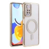 Mey İthalat®   Redmi Note 12 Pro 4G Joke Simli Magneticsafe Kılıf - Gold