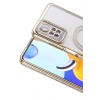Mey İthalat®   Redmi Note 12 Pro 4G Joke Simli Magneticsafe Kılıf - Gold