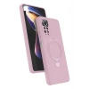 Mey İthalat®   Redmi Note 12 Pro 4G Regal Magsafe Standlı Kapak - Açık Pembe