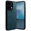 Mey İthalat®   Redmi Note 13 4G Kılıf Aras Deri Kapak - Koyu Yeşil