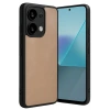 Mey İthalat®   Redmi Note 13 Pro 4G Kılıf Aras Deri Kapak - Pudra