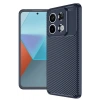 Mey İthalat®   Redmi Note 13 Pro 4G Kılıf Auto Focus Karbon Kapak - Lacivert