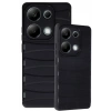 Mey İthalat®   Redmi Note 13 Pro 4G Kılıf Bibercas Silikon Kapak - Siyah