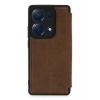Mey İthalat®   Redmi Note 13 Pro 4G Kılıf Flip Cover - Taba