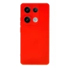 Mey İthalat®   Redmi Note 13 Pro 4G Kılıf Nano içi Kadife Silikon - Kırmızı