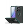 Mey İthalat®   Redmi Note 13 Pro 4G Montreal Yüzüklü Silikon Kapak - Yeşil