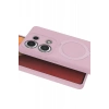 Mey İthalat®   Redmi Note 13 Pro 4G Regal Magsafe Standlı Kapak - Açık Pembe