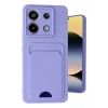 Mey İthalat®   Redmi Note 13 Pro 5G Kılıf Kelvin Kartvizitli Silikon - Lila