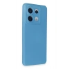 Mey İthalat®   Redmi Note 13 Pro 5G Kılıf Nano içi Kadife Silikon - Mavi