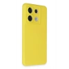 Mey İthalat®   Redmi Note 13 Pro 5G Kılıf Nano içi Kadife Silikon - Sarı