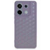 Mey İthalat®   Redmi Note 13 Pro 5G Kılıf Petek Silikon Kapak - Lila