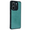 Mey İthalat®   Redmi Note 14 4G Kılıf Aras Deri Kapak - Açık Yeşil
