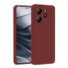 Mey İthalat®   Redmi Note 14 4G Kılıf First Silikon - Bordo