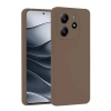 Mey İthalat®   Redmi Note 14 4G Kılıf First Silikon - Kahverengi