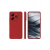 Mey İthalat®   Redmi Note 14 4G Kılıf First Silikon - Kırmızı