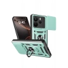 Mey İthalat®   Redmi Note 14 4G Pars Lens Yüzüklü Silikon - Yeşil