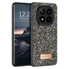 Mey İthalat®   Redmi Note 14 Pro 4G Bright Simli Kapak - Gümüş