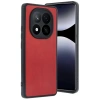Mey İthalat®   Redmi Note 14 Pro 4G Kılıf Aras Deri Kapak - Kırmızı