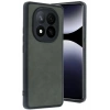 Mey İthalat®   Redmi Note 14 Pro 4G Kılıf Aras Deri Kapak - Koyu Yeşil