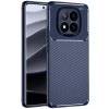 Mey İthalat®   Redmi Note 14 Pro 4G Kılıf Auto Focus Karbon Kapak - Lacivert