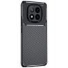 Mey İthalat®   Redmi Note 14 Pro 4G Kılıf Auto Focus Karbon Kapak - Siyah