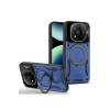 Mey İthalat®   Redmi Note 14 Pro 4G Kılıf Joy Lens Standlı Kapak - Lacivert