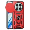 Mey İthalat®   Redmi Note 14 Pro 4G Kılıf Pars Lens Yüzüklü Silikon - Kırmızı