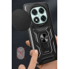 Mey İthalat®   Redmi Note 14 Pro 4G Kılıf Pars Lens Yüzüklü Silikon - Yeşil