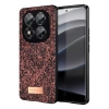 Mey İthalat®   Redmi Note 14 Pro 5G Bright Simli Kapak - Derin Mor
