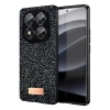Mey İthalat®   Redmi Note 14 Pro 5G Bright Simli Kapak - Siyah