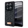 Mey İthalat®   Redmi Note 14 Pro 5G Bright Simli Kapak - Siyah