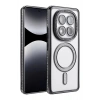 Mey İthalat®   Redmi Note 14 Pro 5G Joke Simli Magneticsafe Kılıf - Siyah