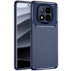 Mey İthalat®   Redmi Note 14 Pro 5G Kılıf Auto Focus Karbon Kapak - Lacivert