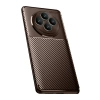 Mey İthalat®   Reno 11 FS Kılıf Auto Focus Karbon Kapak - Kahverengi