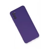 Mey İthalat®  Samsung Galaxy A03S Kılıf Nano içi Kadife Silikon - Mor