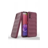 Mey İthalat®  Samsung Galaxy A03S Kılıf Optimum Silikon - Bordo