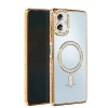 Mey İthalat®  Samsung Galaxy A06 Joke Simli Magneticsafe Kılıf - Gold