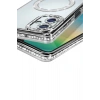 Mey İthalat®  Samsung Galaxy A06 Joke Simli Magneticsafe Kılıf - Gümüş