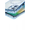 Mey İthalat®  Samsung Galaxy A06 Joke Simli Magneticsafe Kılıf - Mavi