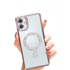 Mey İthalat®  Samsung Galaxy A06 Joke Simli Magneticsafe Kılıf - Pembe