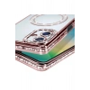 Mey İthalat®  Samsung Galaxy A06 Joke Simli Magneticsafe Kılıf - Pembe