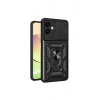 Mey İthalat®  Samsung Galaxy A06 Kılıf Pars Lens Yüzüklü Silikon - Siyah